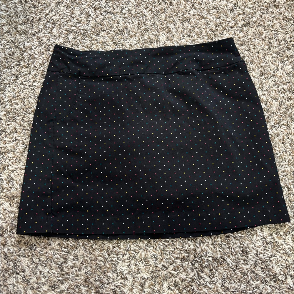 Vintage Zac & Rachel Black Mini Skirt with Dots